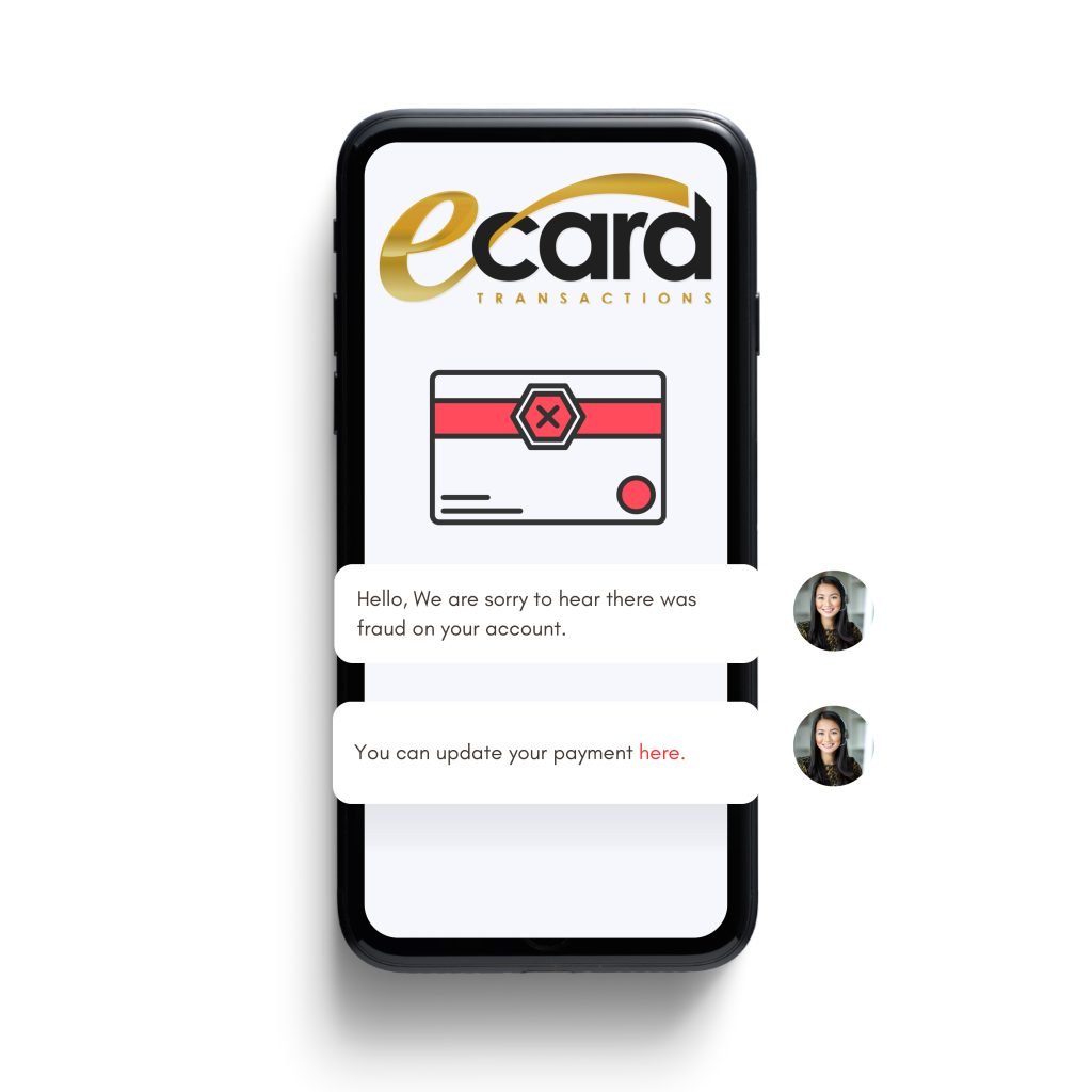 ecard fraud message make payment